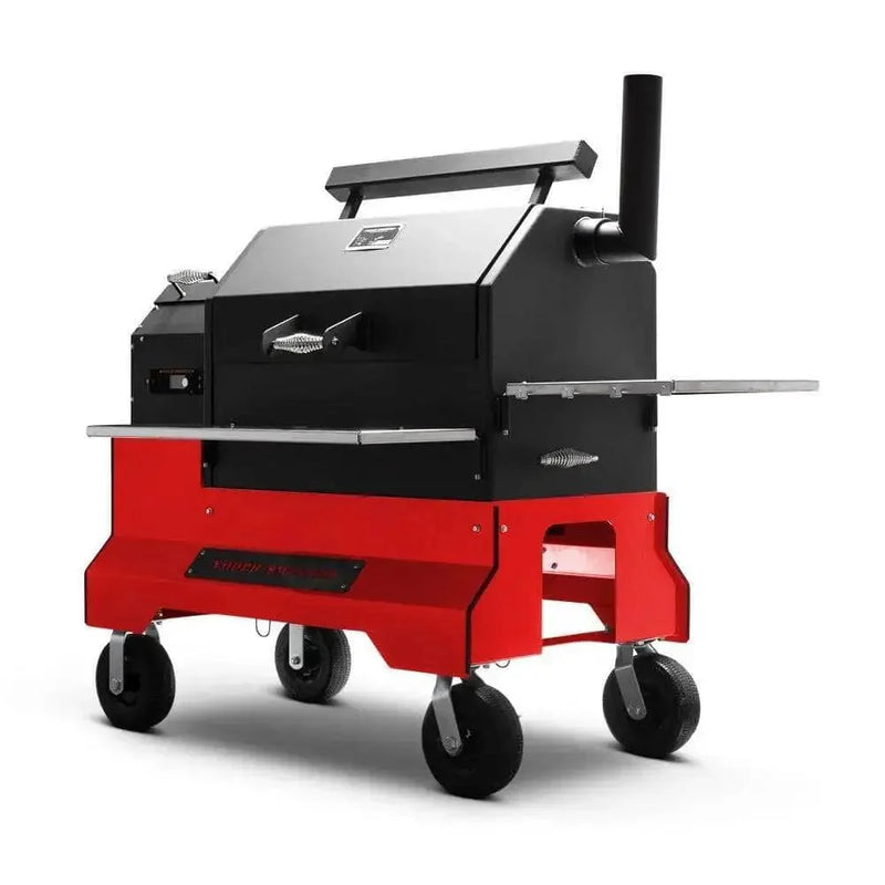 Yoder Smokers YS640s Pellet Grill on Competition Cart with Storage Dra ...