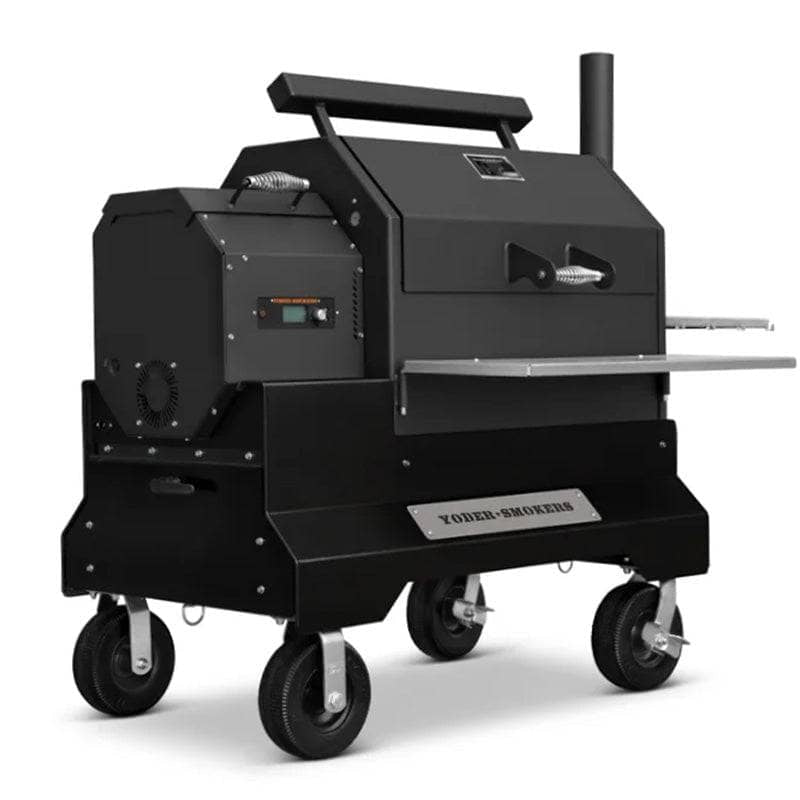 Yoder Smokers YS640s Pellet Grill on Competition Cart with Storage Dra ...