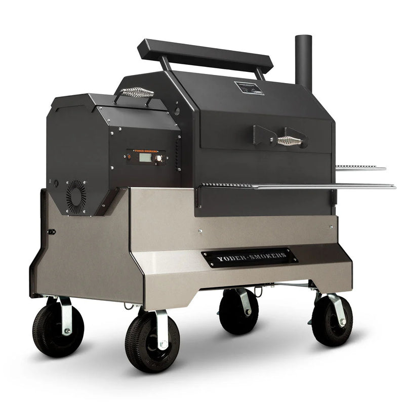 Yoder Smokers YS640s Pellet Grill on Competition Cart w/ Stainless sle ...
