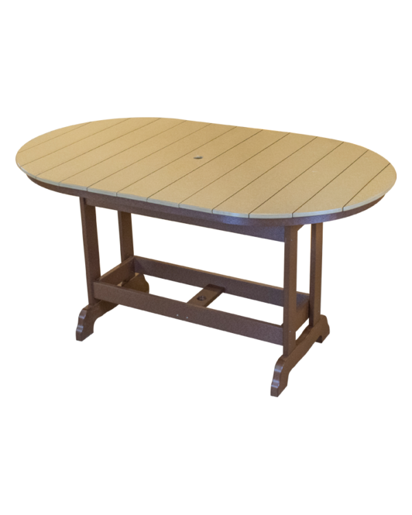 Dining Height 6′ Oval Table